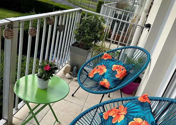 2 Pieces, Balcon, Proche Centre-ville Cabourg, 4 Pers, Parking Securise - Fr-1-487-360 كابورغ